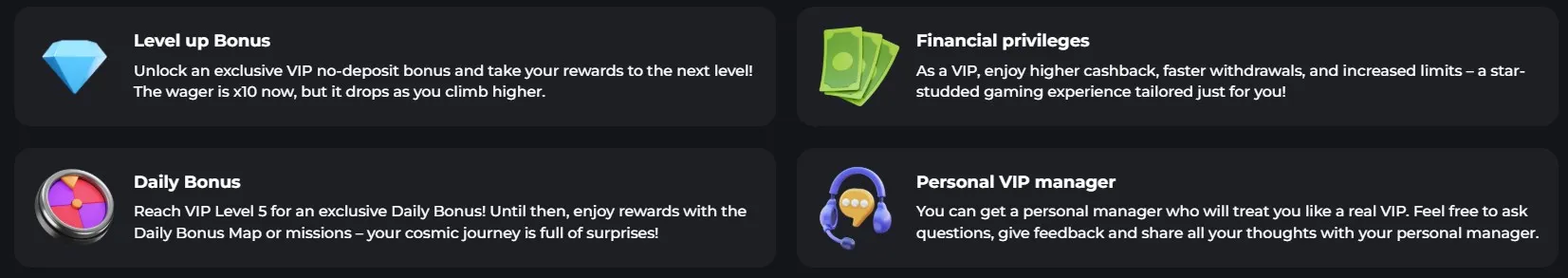 CosmicSlotz Casino VIP